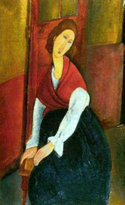 Jeanne Hebuterne in Red Shawl